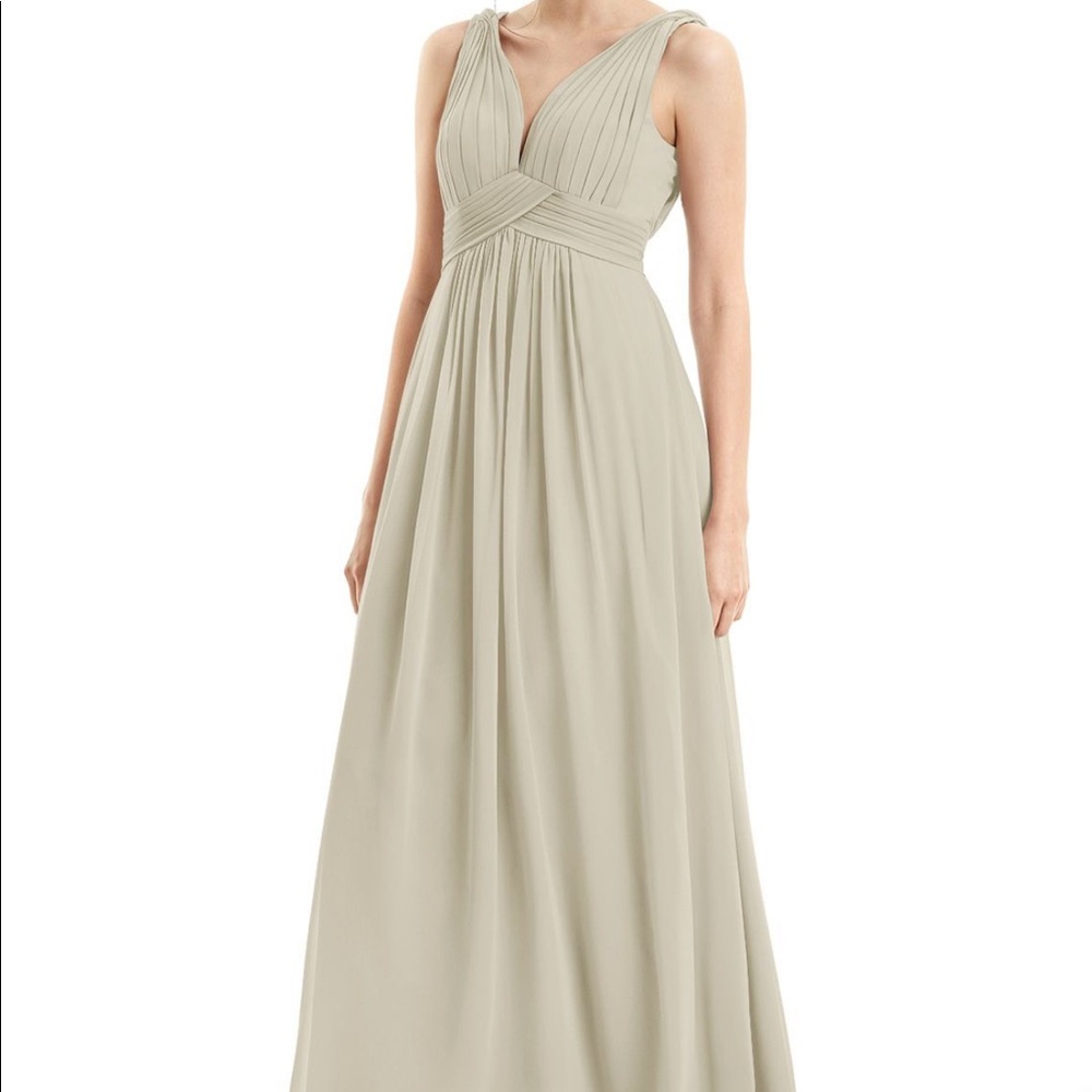 AZAZIE Tan Floor-length Dress - Size: 10